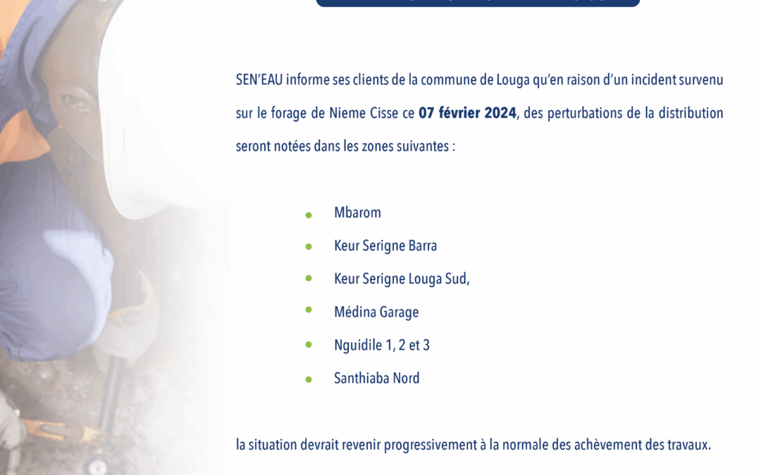 TRAVAUX FORAGE NIEME CISSE 08/02/2024