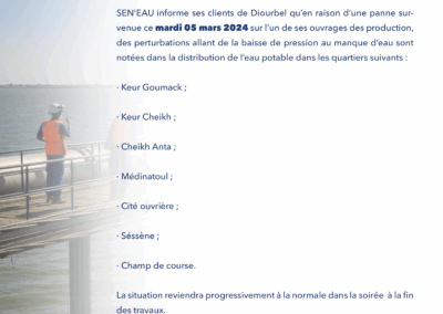 DIOURBEL  PERTURBATIONS DANS LA DISTRIBUTION 05/03/2024