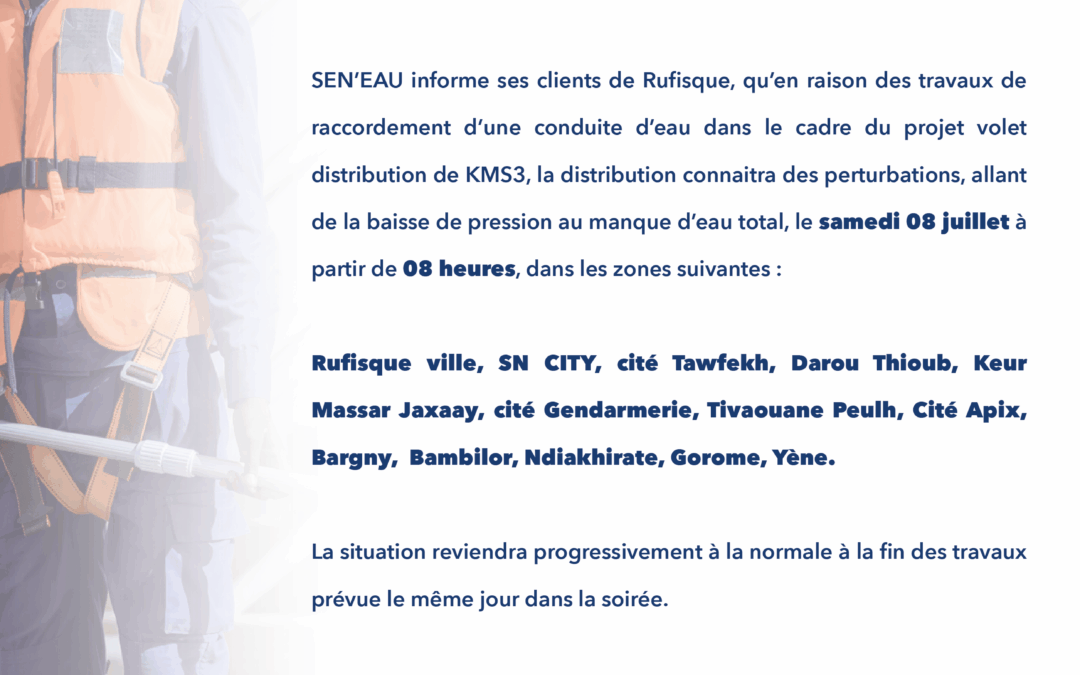 TRAVAUX DE RACCORDEMENT DE CONDUITE 06/07/2023