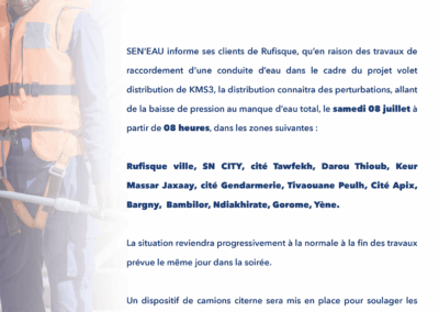TRAVAUX DE RACCORDEMENT DE CONDUITE 06/07/2023