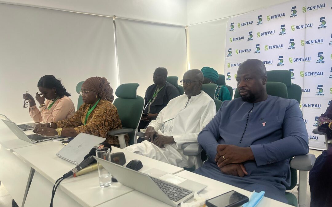 CAFE PRESSE : SEN’EAU PRESENTE L E BILAN DE SES CINQ ANS D’ACTIVITES AUX JOURNALISTES …