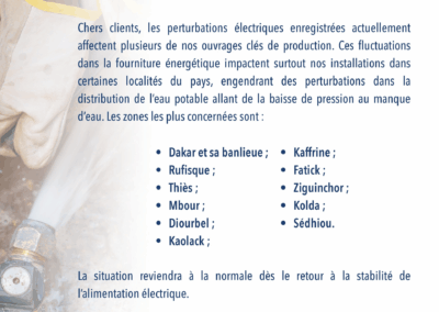 COMMUNIQUÉ IMPACT PERTURBATIONS ELECTRIQUES 24/09/26