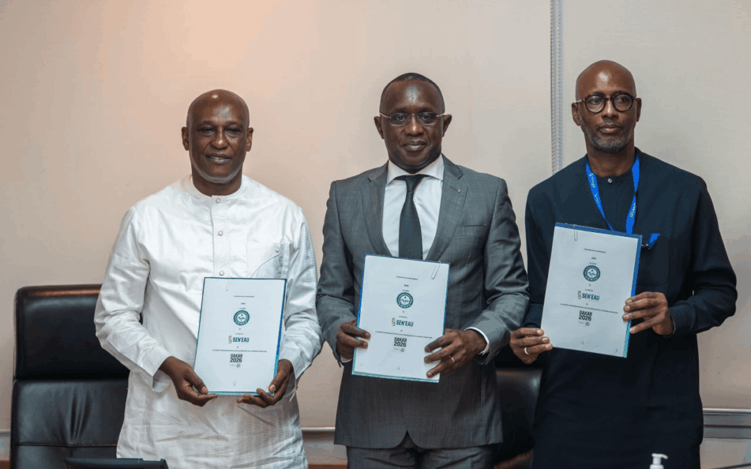 JOJ DAKAR 2026 : LE COJOJ, SEN’EAU ET SONES SIGNENT UNE CONVENTION  TRIPARTITE POUR SÉCURISER L’ALIMENTATION EN EAU POTABLE